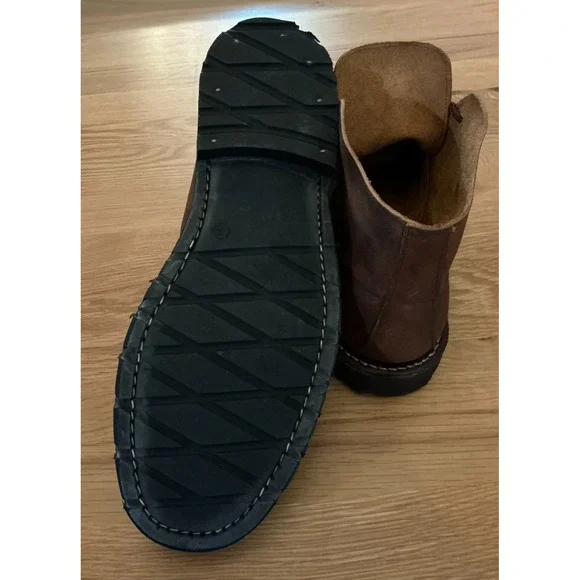 By The Mountain Handmade Portuguese Leather Chukka Boots Brown EU 44 US ~10
